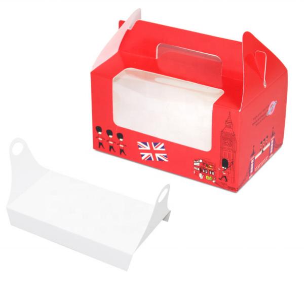Buy cheap Customized Cardboard Cupcake Boxes , Classic Cupcake Packaging Boxes from wholesalers