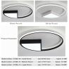 Buy cheap Diameter 40 50 60 cm Ceiling Lights White or black frame for home lighting living room (WH-MA-78) from wholesalers