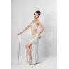 Buy cheap Noble White Halter Neck Metallic Floor Length Bras & Skirt Belly Dancing Clothes from wholesalers