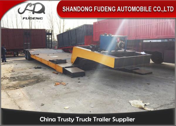 Buy cheap Tri Axle Steel Detachable Gooseneck Trailer For Heavy Equipment Transport from wholesalers