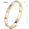 Buy cheap 5mm Width XOXO Alphabet Gold Rhinestone Bracelet Stainless Steel Snap Bangle from wholesalers