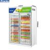 Buy cheap Microcomputer Commercial Soda Refrigerator 600L 320w 6 Shelves from wholesalers