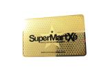 0.3mm Thickness SS Metal Business Name Cards Customized Luxury Gold Plated