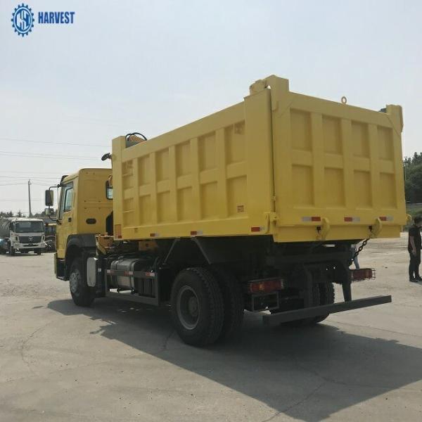 Buy cheap Sinotruk Howo 266hp 4x2 SQZ105-3 Dump Truck Mounted 5 Ton Crane Truck from wholesalers