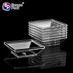 Disposable square multi-purpose mini plastic ps sauce dish for catering