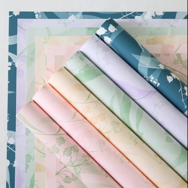 Buy cheap Flower Bouquet Wrapping Paper Patterned Waterproof Floral Plastic Wrapping Paper For Fresh Flower Wholesale from wholesalers