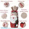 Buy cheap Christmas Wine Bags, Wine Bottles Gifts, Burlap Wine Drawstring Bags Holiday Burlap Wine Bags, Bottle Cover from wholesalers