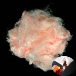 Lightweight Acrylic Fiber , 2.78Dtex × 51mm Raw Pink Flame Retardant Modacrylic