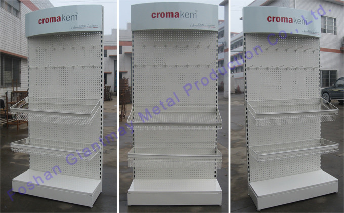 Exhibition Tool Shelf Merchandise Metal Stands Retail Display Racks