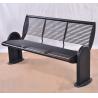 Buy cheap Powder Coated Blue Metal Garden Bench For Outdoor Street Playground Leisure from wholesalers