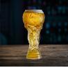 Buy cheap Drinking Glass Clear Beer Glass Cup 16oz Qatar World Cup Trophy Shaped from wholesalers