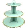 Buy cheap Birthday Round Food Stand Display 3 Tier Paper Cupcake Stand from wholesalers