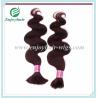 Buy cheap Malaysian 5A virgin remy hair bulk ,color 99j#, body wave 10''-26''length hair extension from wholesalers
