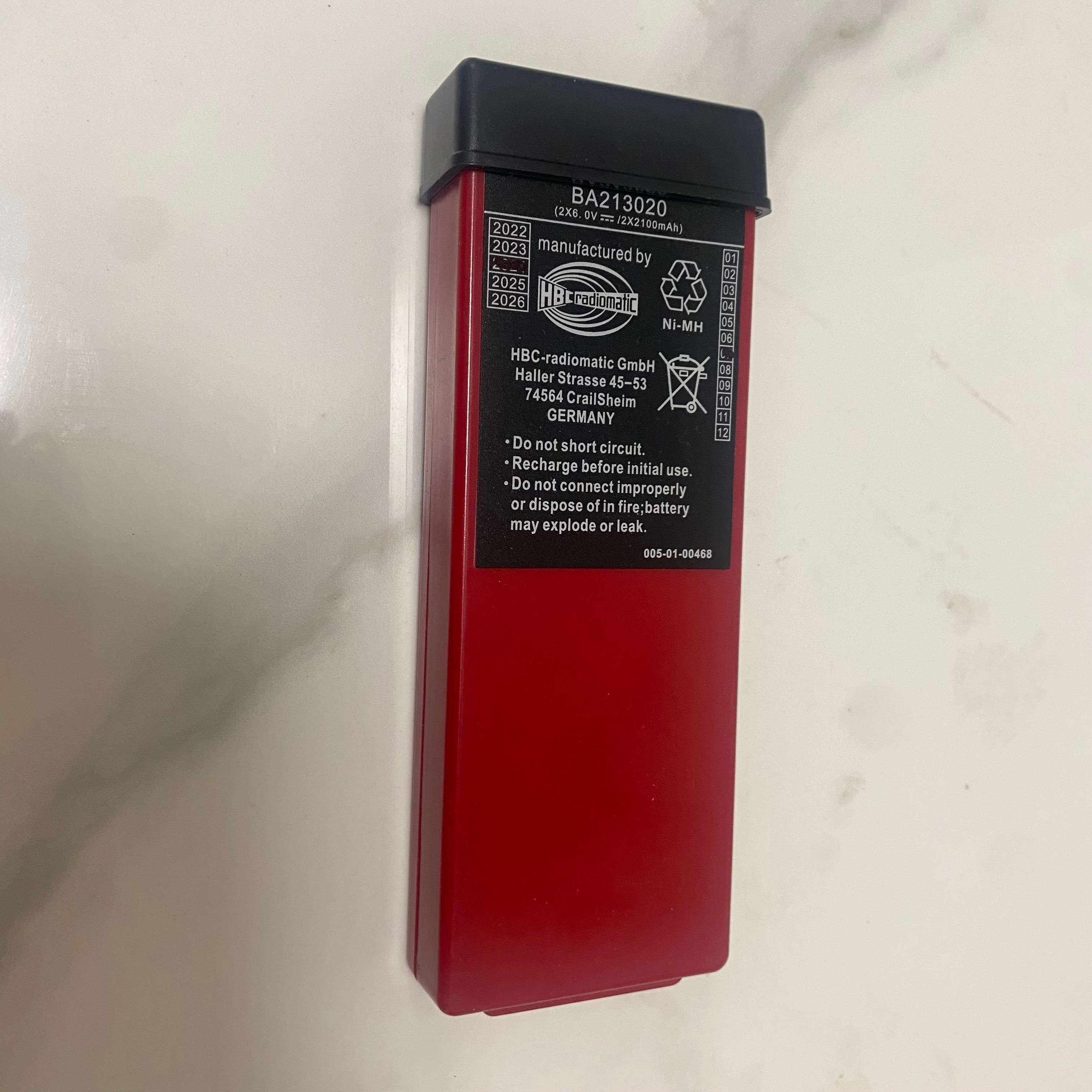 BA213020 Battery HBC for Remote Control Concrete Pump Truck Spare Parts