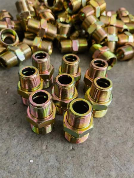 Buy cheap Customized Thread Adapter / Hydraulic Hose Fittings Hydraulic Hose Ferrule Fittings Equal Shape from wholesalers