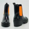 Buy cheap Anti Abrasion Black High Heel Ankle Boots , 40EU Ankle Rubber Boots Womens from wholesalers