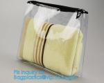 Promotional PVC Toiletry bag with zipper and slider, Underwear packing bag