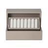 Buy cheap Beige Velvet Plastic Ring Jewelry Box High Grade Custom Logo Color Elegant Style from wholesalers