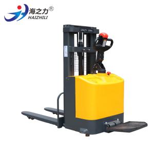 China Well Operated Electric Pallet Stacker Battery Powered With Reliable Braking System on sale
