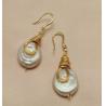Buy cheap New Pearl Studs Hoop Earrings for Women Gold Color Crystal Beaded Drop Earring Hoops Wedding Fashion Pearl Jewelry Gift from wholesalers