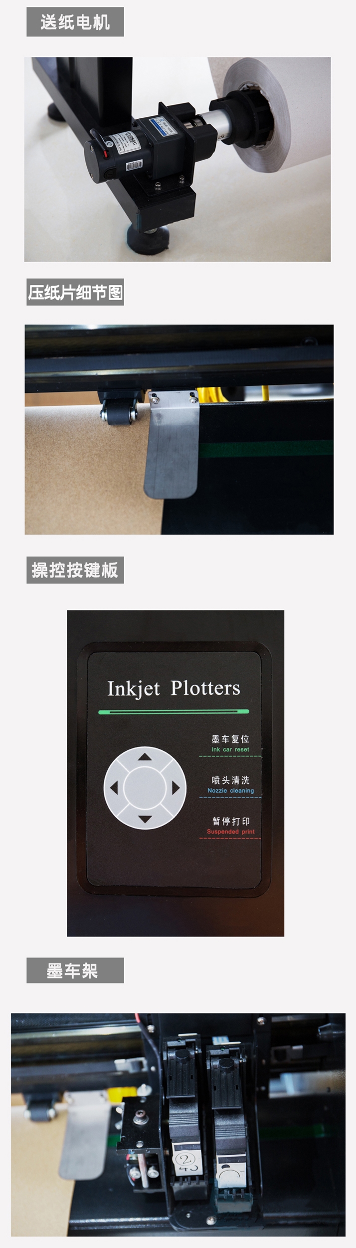 2 In 1 Vertical Inkjet Cutter Plotter CAD File Format PLT For 120 To 180cm Width