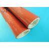 Buy cheap High Temperature Silicone Coated Glass Fiber Fireproof Sleeve Red from wholesalers