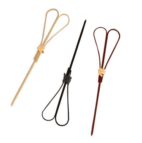 Buy cheap 9cm Disposable Heart Shaped Decorative Bamboo Food Picks Toothpicks For Wedding from wholesalers