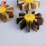 Shaft Mounted Sisal Emery Cloth Polishing Brush Wheel For Wood Primer Sanding