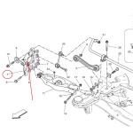 For Maserati M156 Quattroporte Ghibli 2014 V6 Right Side Rear Hub Bracket