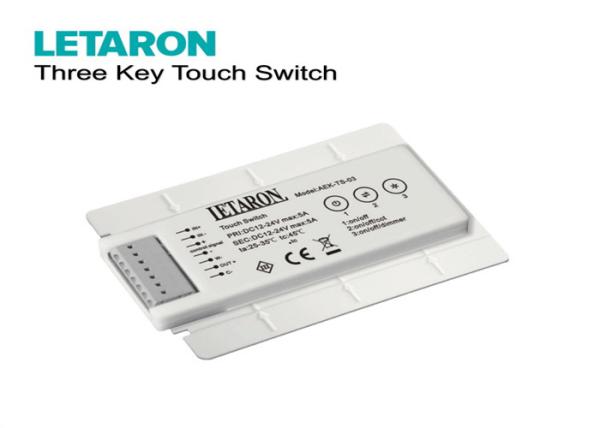 Buy cheap CCT Bathroom Mirror Touch Switch , Three Keys Touch Activated Light Switch from wholesalers