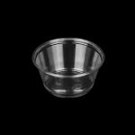 3oz PLA Plastic Disposable Condiment Cups With Hinged Lid Eco Friendly