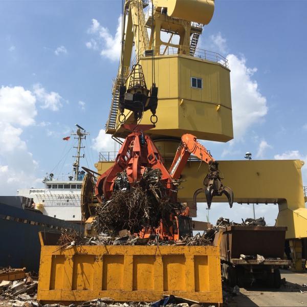 Buy cheap 2m3 metal scrap handling Electro hydraulic orange peel scrap grab bucket from wholesalers