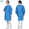 Buy cheap Disposable SMS 40GSM Waterproof Industrial CE Dust Proof Lab Coat For Spring Autumn from wholesalers