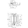 Buy cheap Carbon Steel Concealed Pin Hinge 80x33x20mm Stainless Steel from wholesalers