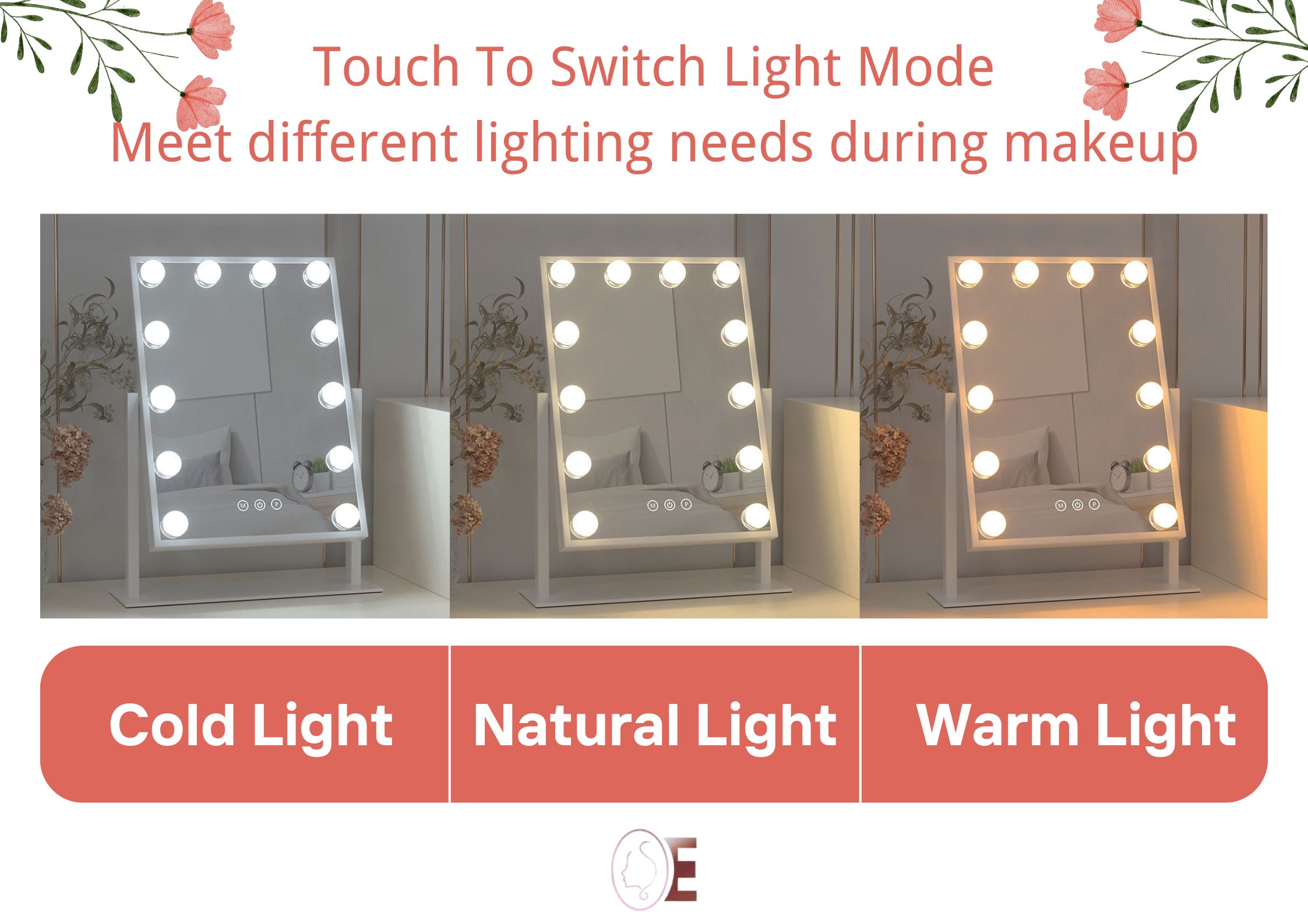 OEM Led Large Hollywood Mirror For Cosmetics Vanity