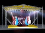 Outside Silver Modern Aluminum Stage Truss For Music Festival