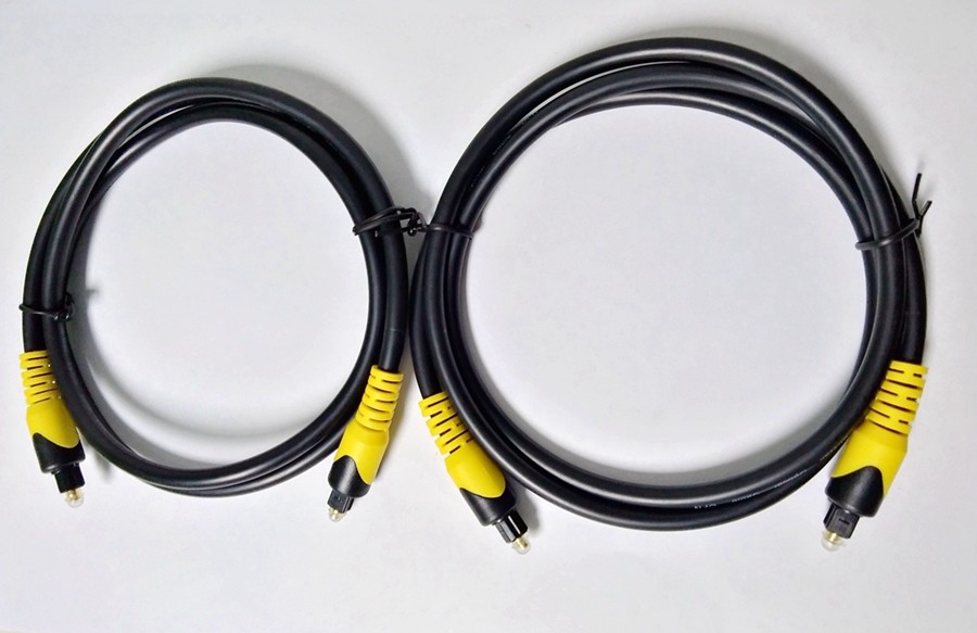 1M / 3FT Digital Audio Fiber Optical TOSLINK Cable Black Color For Multimedia System