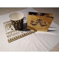 Buy cheap Hot Stamping Printed Color Lunch Decorative Paper Napkin For Parties product