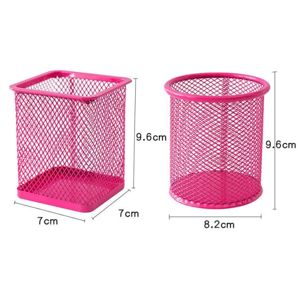 Buy cheap 2022 Office Stand Cute Pen Container Desktop Personalized Metal Mesh Pen Holder in Green from wholesalers