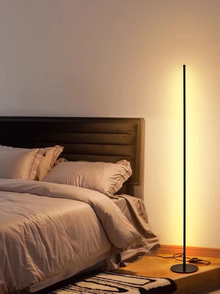 Hot Wholesale Colorful Remote Control Corner Led Floor Lamp For Home Bedroom