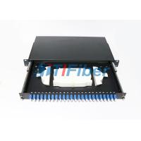 Buy cheap Wall mounted 24 Port Fiber Optic Terminal Box LC Duplex Fiber Adapters product