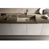 Buy cheap Modern Sleek PET Kitchen Cabinets Wood Veneer Customized from wholesalers