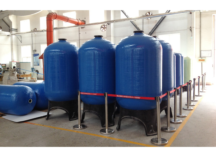 48" Flange top & bottom open FRP pressure tanks for media water filter 1.0Mpa Dia. 30" to 63"