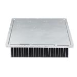 Extruded Skived Processed Fin Heat Sink Aluminum Profiles With Cnc Punching