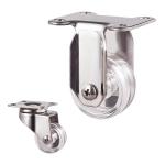 Clear PC Light Duty Swivel 40mm 66lbs Stainless Steel Casters