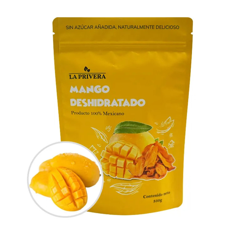 Custom Aluminum Foil Dried Mango Food Packaging Bag Resealable Mylar Stand Up Pouch For Fruits