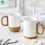 Customizable Bottom Cork coffee Mug Ceramic Insulation Coffee Cup with Premium