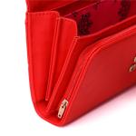 The new solid color long section of the wallet buckle rivets Europe Women's