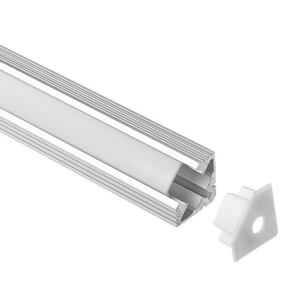 Buy cheap Coating Corner LED Strip Profile 19mm*19mm 6063 Aluminum Extrusion from wholesalers