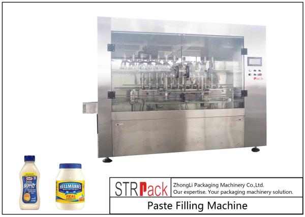 Buy cheap Customized Mayonnaise / Ketchup Filling Machine , High Viscosity Piston Filler from wholesalers